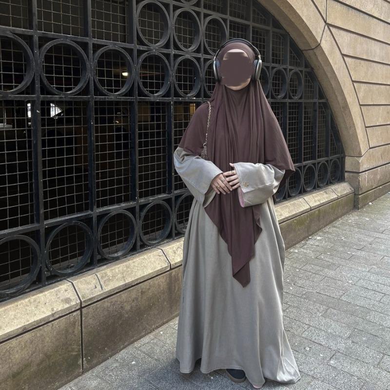 TY-607 Abaya High-Quality Solid Color Headscarf