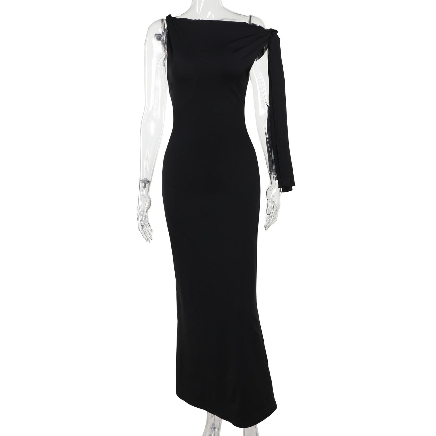 GUJI—49 2024 New Style Elegant And Sexy Bodycon Maxi Dressfashion Dress Shopping Date Dress halter regular casual dresses