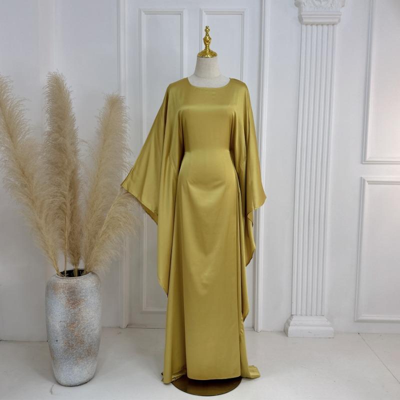 GJ-600 Abaya Party Dress With Shimmering Fabric Long Robe