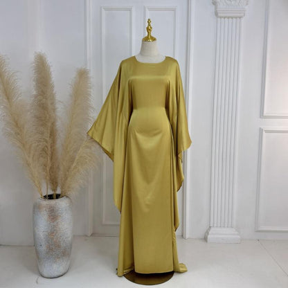 GJ-600 Abaya Party Dress With Shimmering Fabric Long Robe