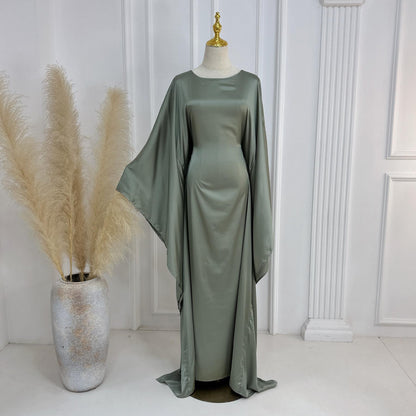 TY-600 Abaya Party Dress With Shimmering Fabric Long Robe