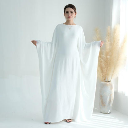 TY-602 Abaya Party Dress With Cinched Waist And Batwing Sleeves