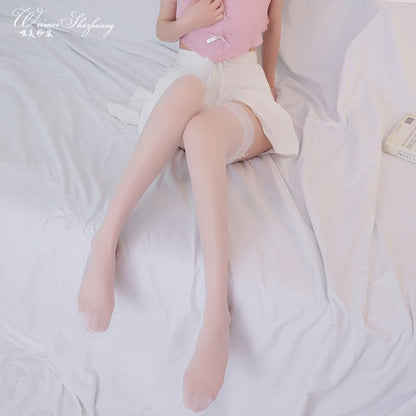 GUJI—205 Fashion Lace Trim Stockings