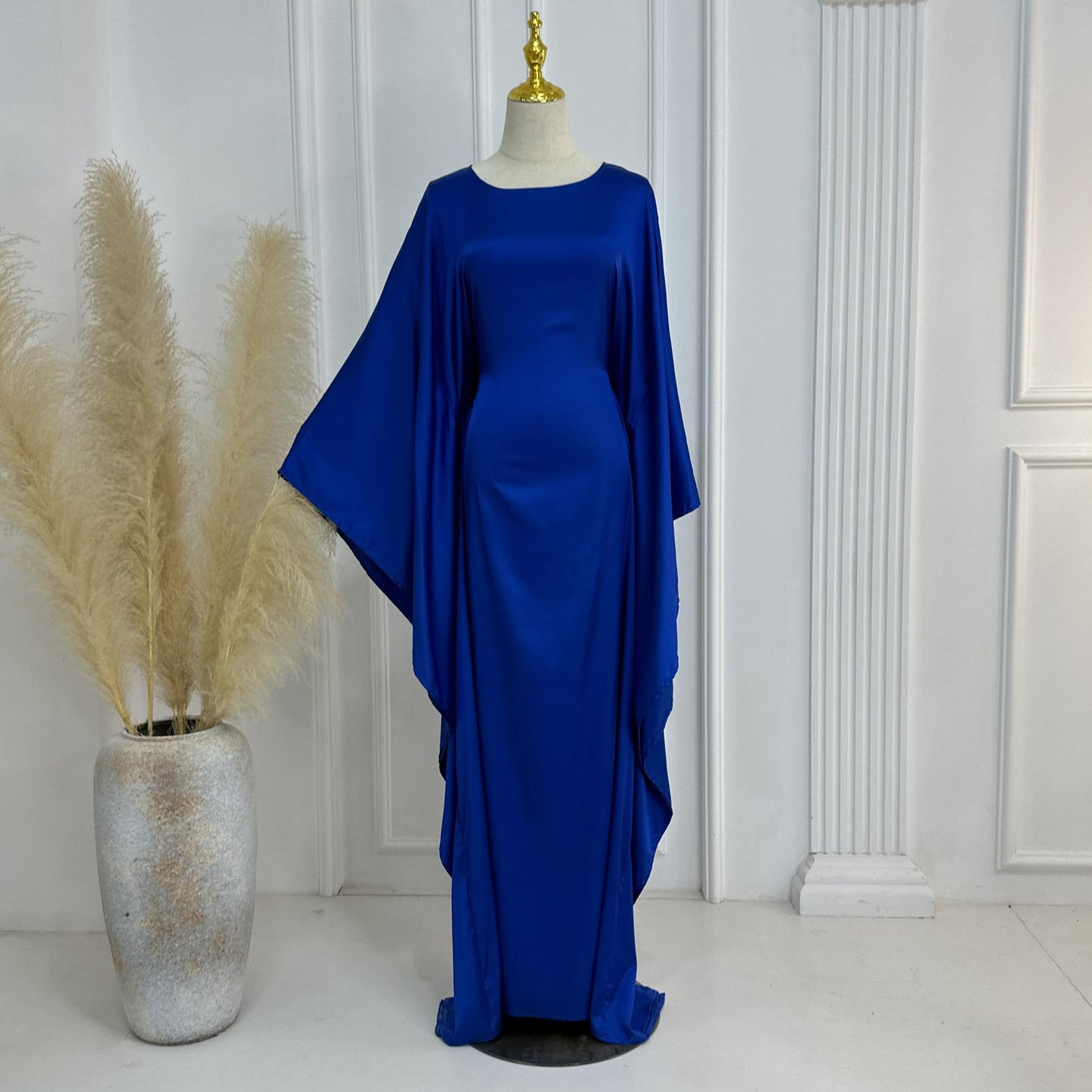 TY-600 Abaya Party Dress With Shimmering Fabric Long Robe