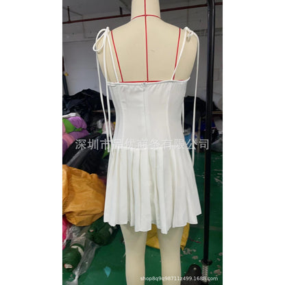GUJI—168 Summer New Sexy Bodycon Dress With Backless Straps, Pure Desire Style Fashion