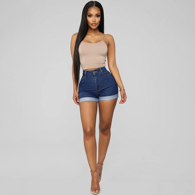 GUJI—215 Women's High-Stretch Butt-Lifting Denim Shorts