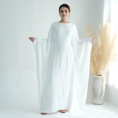 TY-602 Abaya Party Dress With Cinched Waist And Batwing Sleeves