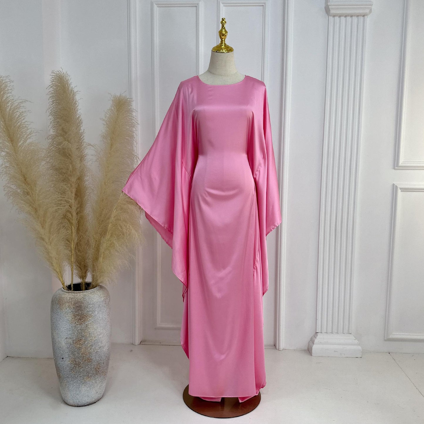 TY-600 Abaya Party Dress With Shimmering Fabric Long Robe
