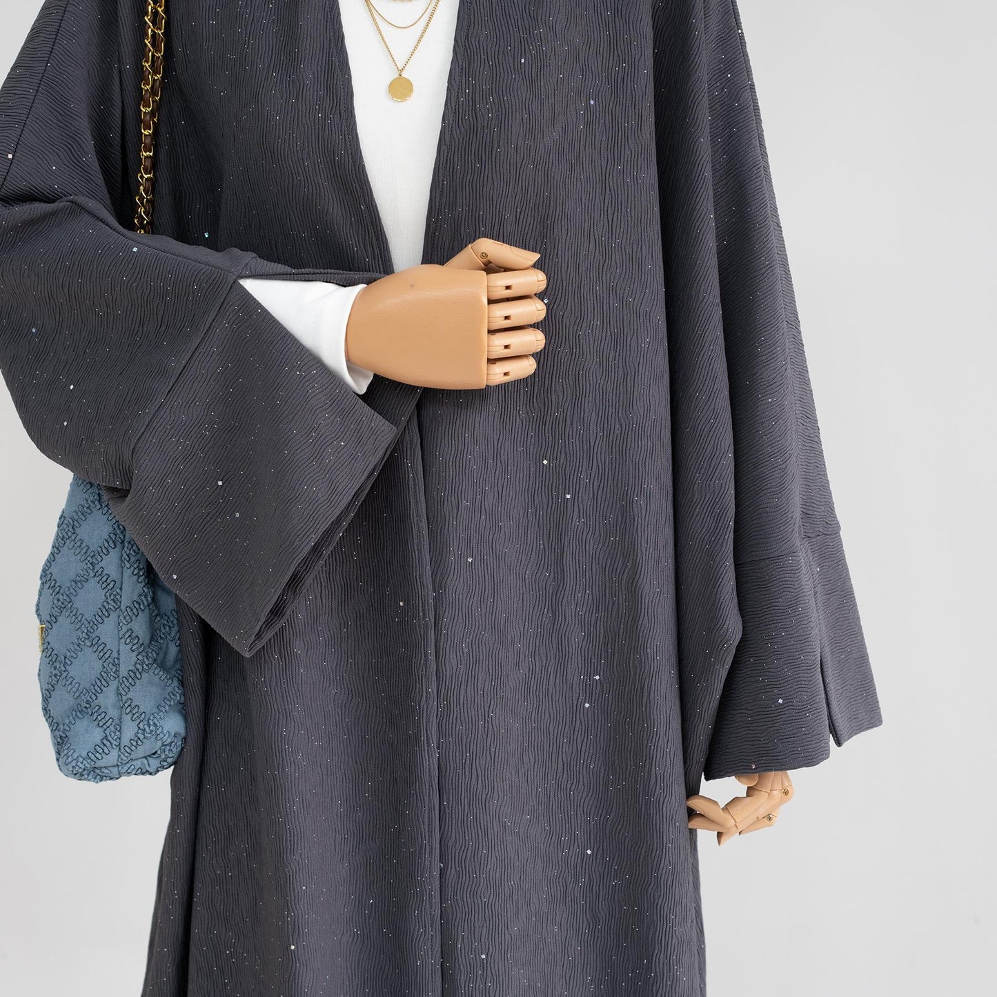 GJ-618 Premium Elegant Thickened Abaya Cardigan
