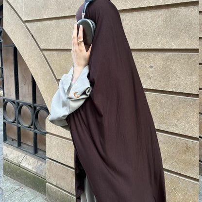 TY-607 Abaya High-Quality Solid Color Headscarf