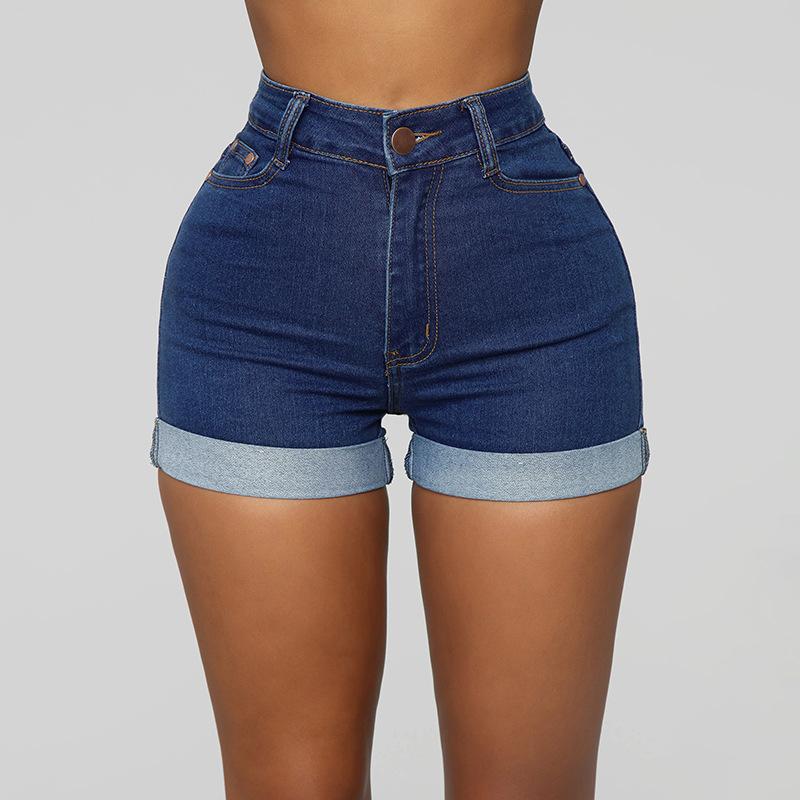 GUJI—215 Women's High-Stretch Butt-Lifting Denim Shorts