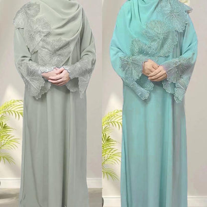 ZM-35 Dignified Floral Flowing Long Skirt Fashion Fashion Casual