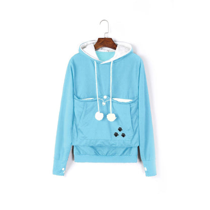 GUJI—334 Embroidered Hoodie With Large Pockets
