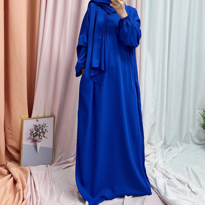 TY-599 Premium Abaya Dress With Attached Hijab