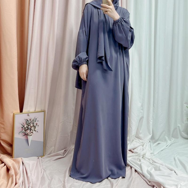 TY-599 Premium Abaya Dress With Attached Hijab
