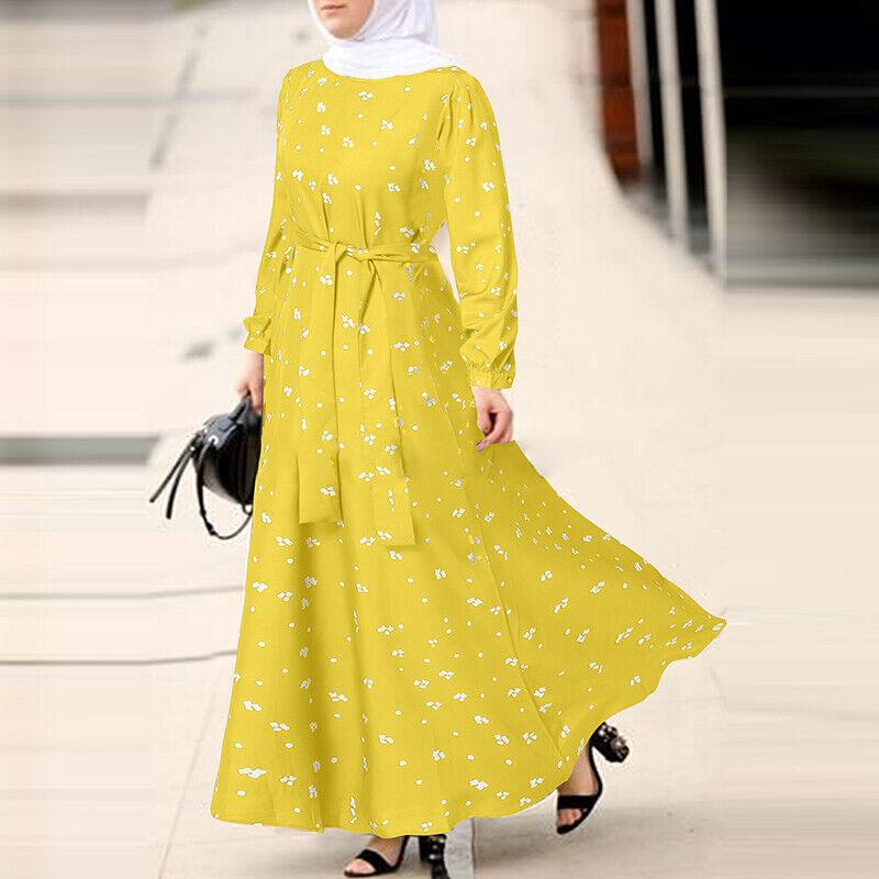 GUJI—166 Autumn Floral Swing Dress With Polka Dot Print Long Sleeves, Elegant Round Neck Floral Dress Off Shoulder Sexy Formal Dresses Fashion oy s beauty regular sleeve modern