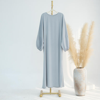 GJ-620 High-Quality Solid Color Nursing Dress Maxi Gown
