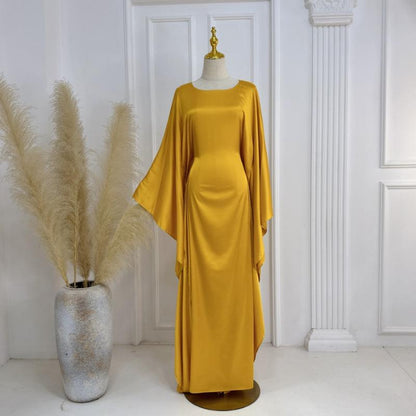 TY-600 Abaya Party Dress With Shimmering Fabric Long Robe