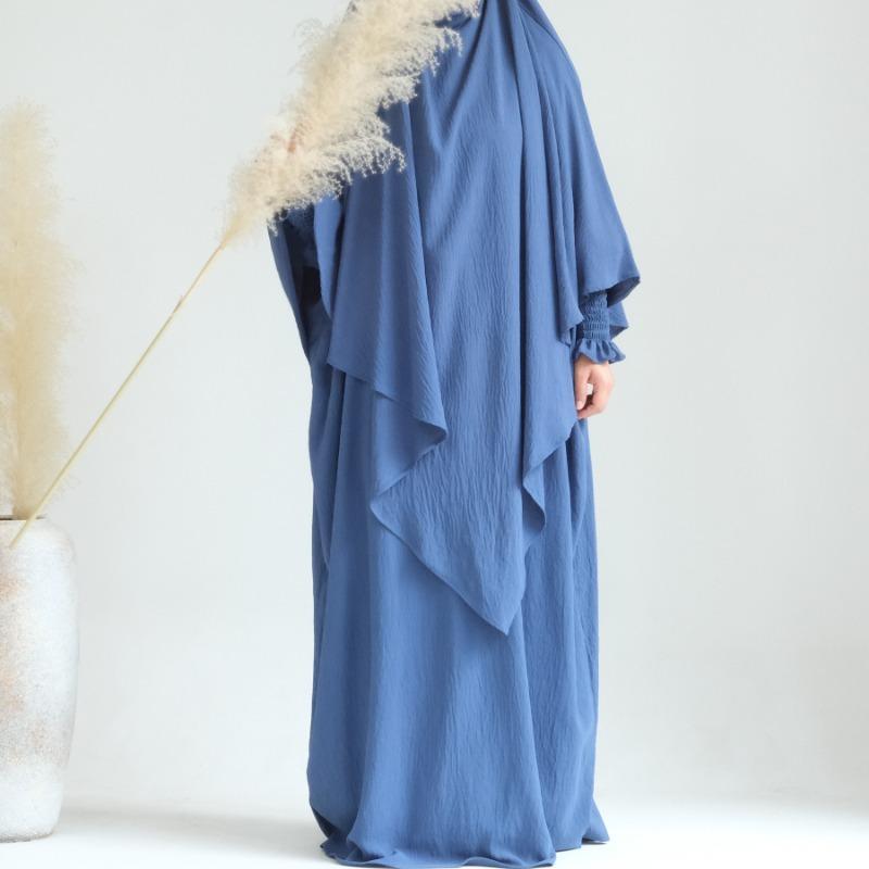 TY-612 Solid Color Batwing Dress