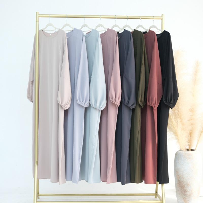 GJ-620 High-Quality Solid Color Nursing Dress Maxi Gown