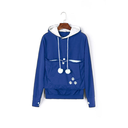 GUJI—334 Embroidered Hoodie With Large Pockets