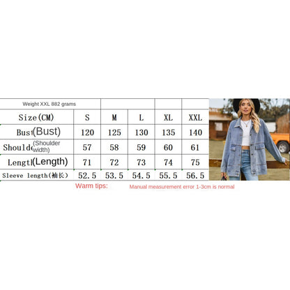 GUJI—-97 New Versatile Slimming Retro Classic Loose Denim Casual Jacket For Womenfashion wardrobe staple mitsycroptop denim bolero regular sleeve fashion denim jacke