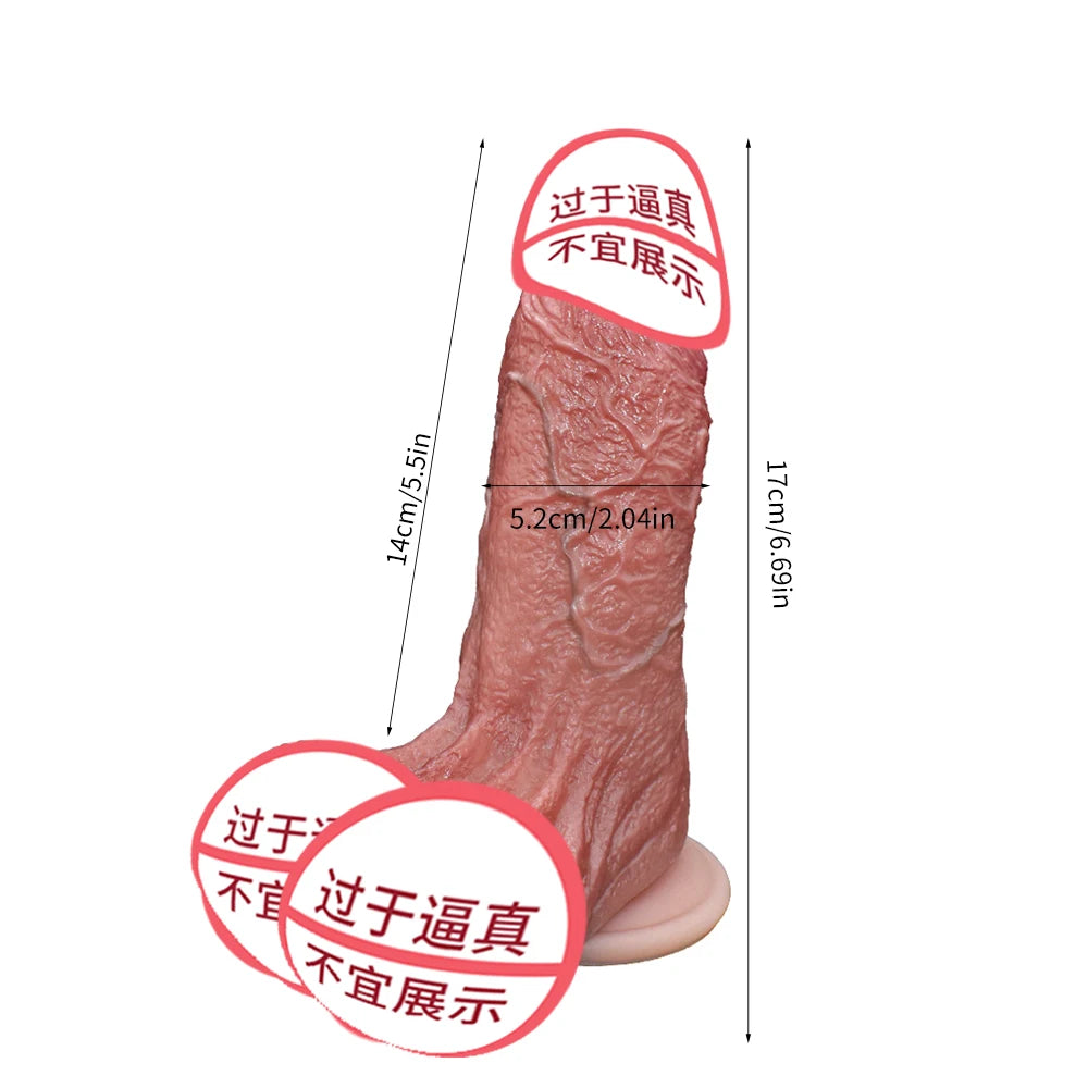 Realistic Silicone Dildo Vibrate with Suction Cup Anal Plug Penis Adult Sex Toys Huge Dildos for Women Rubber Cock Dick Gode 18+