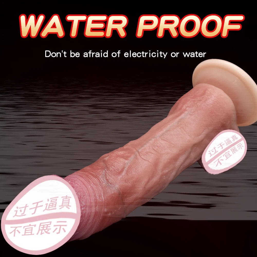 Realistic Silicone Dildo Vibrate with Suction Cup Anal Plug Penis Adult Sex Toys Huge Dildos for Women Rubber Cock Dick Gode 18+