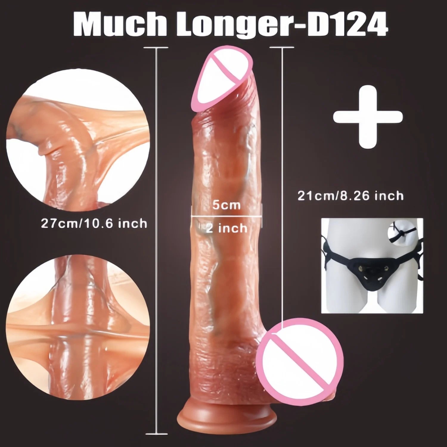 Wearable Realistic Dildo Sliding Skin Testicles Anal Vagina Sexy sex toys Adult Masturbation Big Penis For Women Sex Toys Dildos