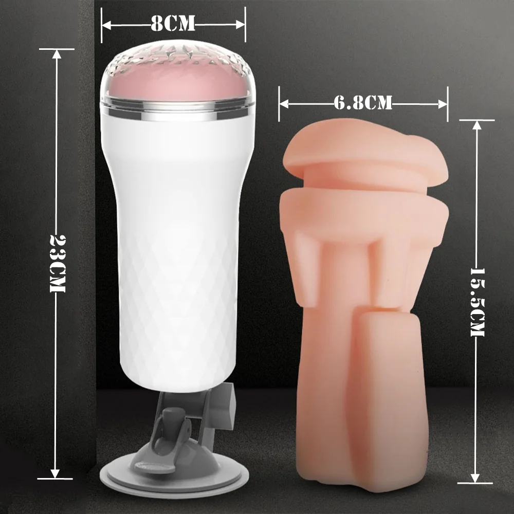 Male Masturbator Cup Adult Toys for Men Artificial Vagina Pocket Vagina Pussy Penis Trainer Suction Cup Masturbation Sex Toys