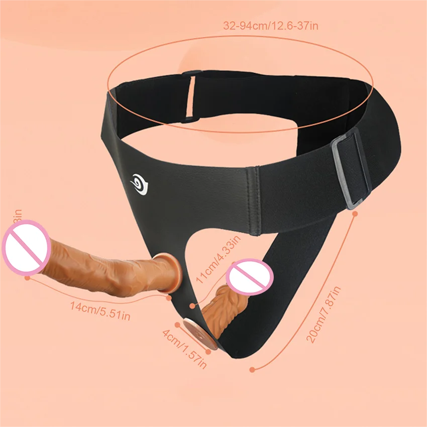 Wearing A Double-Headed Wolfdog Dildo For Female Couples Dildo Underwear Lesbian Vibrating Dildo Orgasmic Fun Adult Products