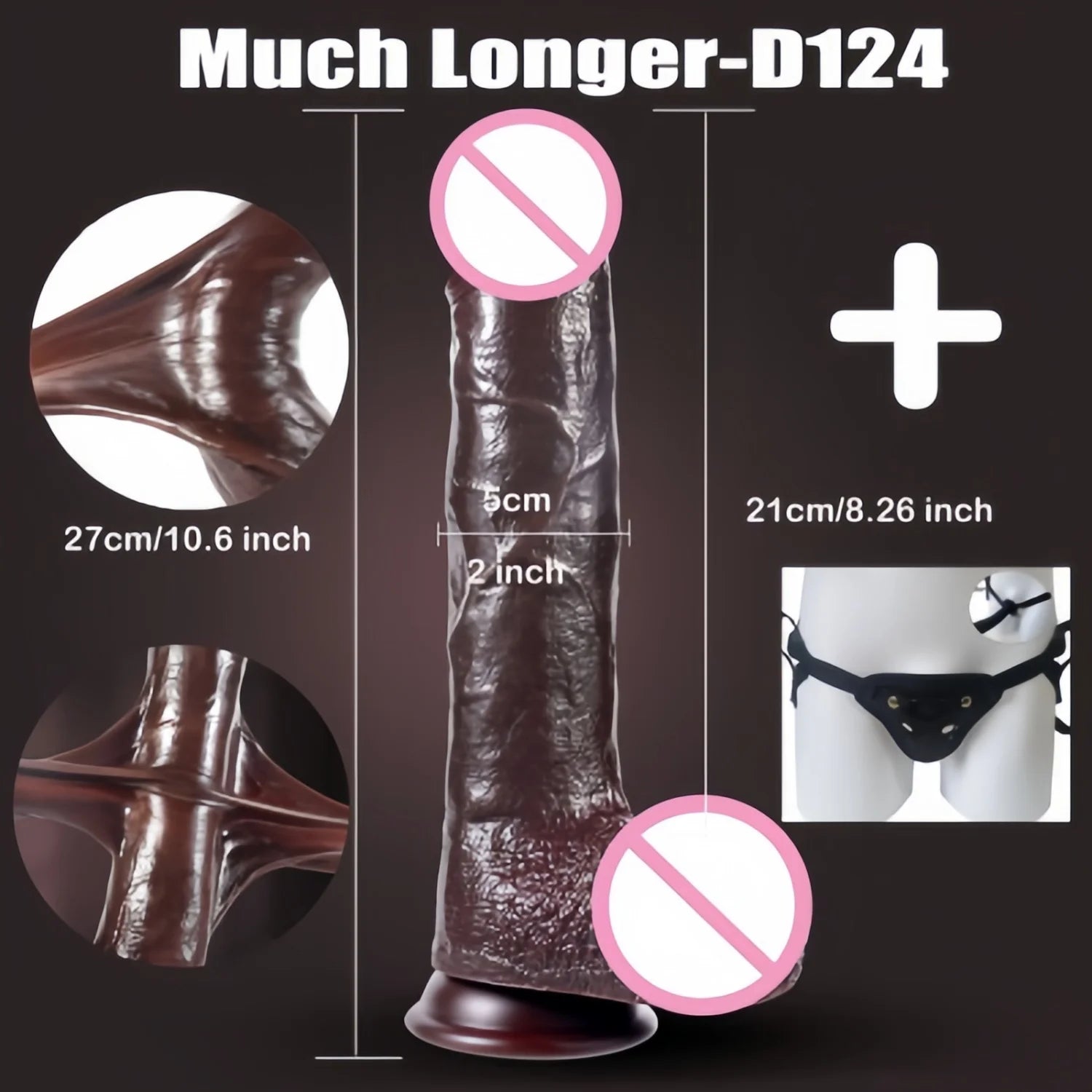 Wearable Realistic Dildo Sliding Skin Testicles Anal Vagina Sexy sex toys Adult Masturbation Big Penis For Women Sex Toys Dildos