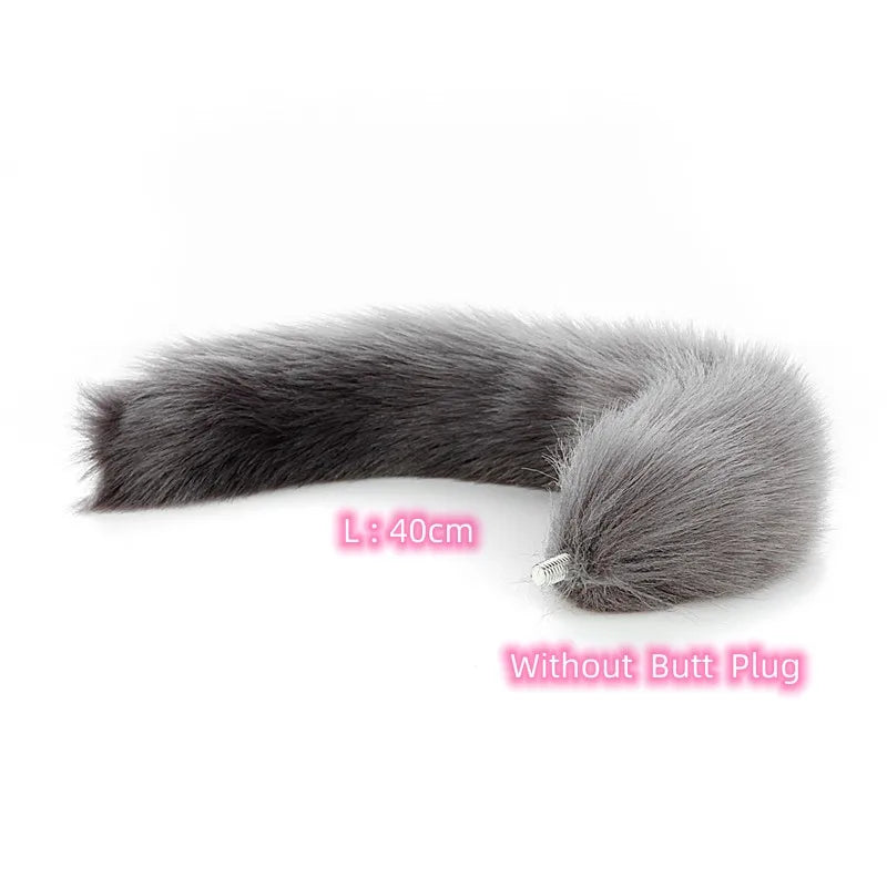 Exotic Anue Plug Toys with Separable Fox Tail Metal Butt Plug for Couple Women Anal Games Rabbit Cosplay Special Accessories