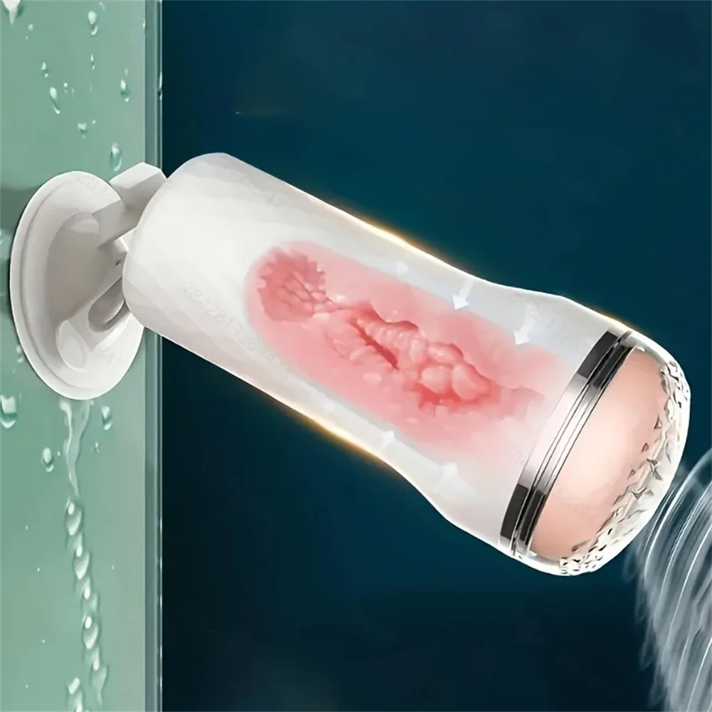 Male Masturbator Cup Adult Toys for Men Artificial Vagina Pocket Vagina Pussy Penis Trainer Suction Cup Masturbation Sex Toys