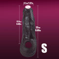 Soft realistic reusable enlarger penis sleeve big growth real silicone Dick delayed ejection extend cock condom Sex Toys For man