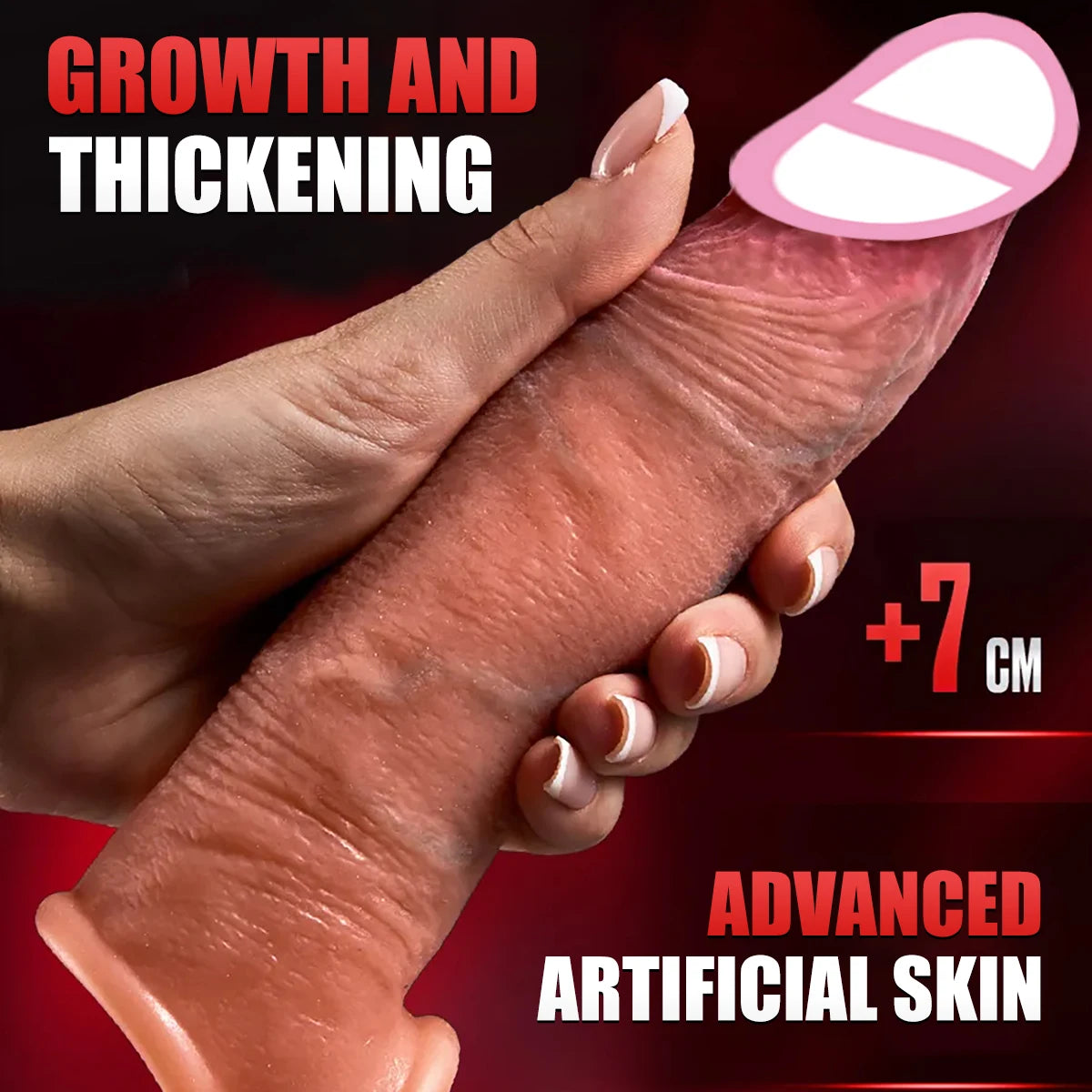 Soft realistic reusable enlarger penis sleeve big growth real silicone Dick delayed ejection extend cock condom Sex Toys For man