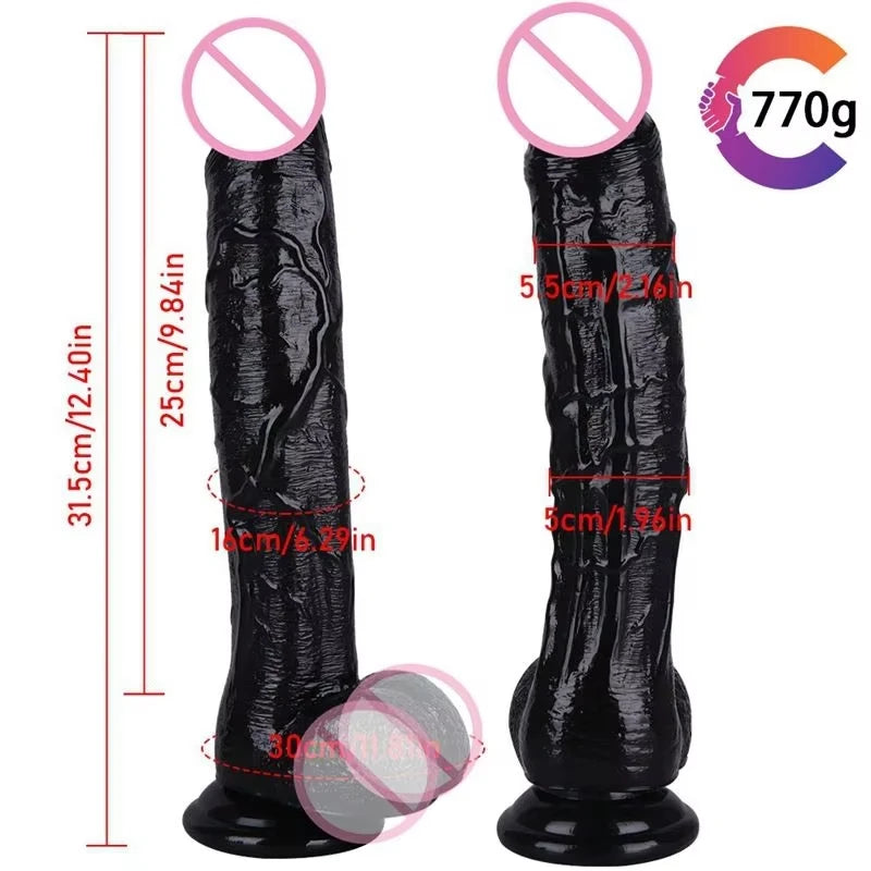 Realistic G-Spot Dildo with Suction Cup Long Penis Anal Dildos Adults Sex Toys for Women Man Gay Strapon Dick Vagina Stimulator