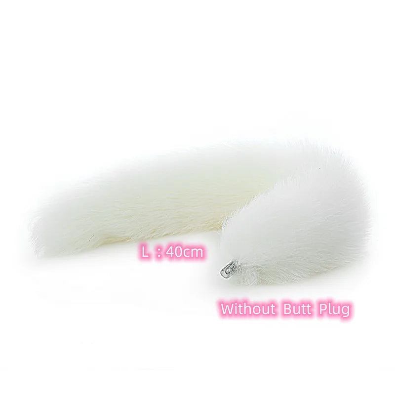 Exotic Anue Plug Toys with Separable Fox Tail Metal Butt Plug for Couple Women Anal Games Rabbit Cosplay Special Accessories