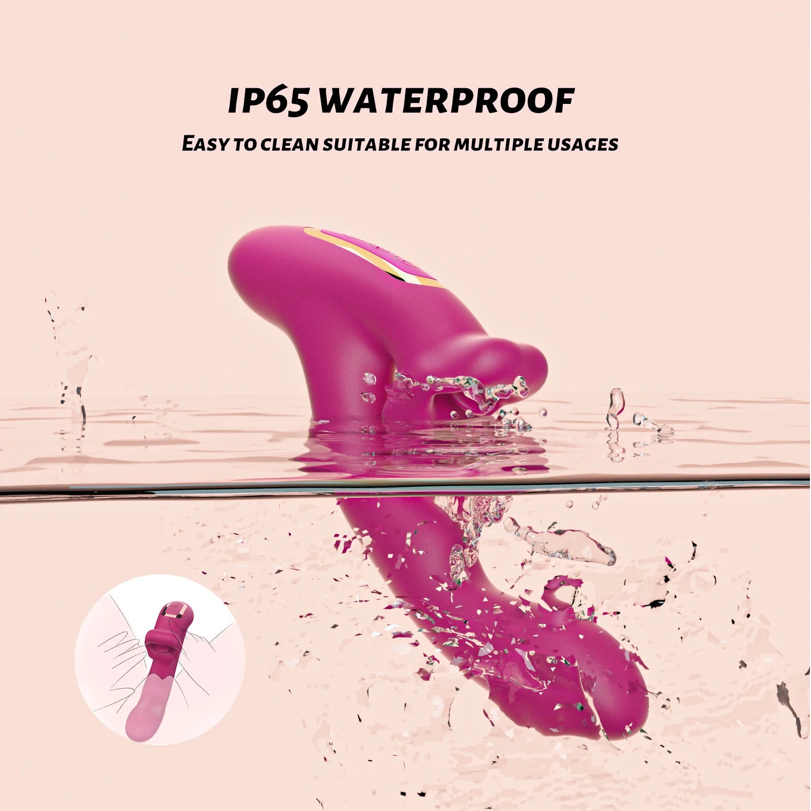 BIUBIU Powerful Vibrator 10 Vibration Modes with Super Suction Lick the Clitoral G Spot Anal Stimulator Wand Sex Toys for Women