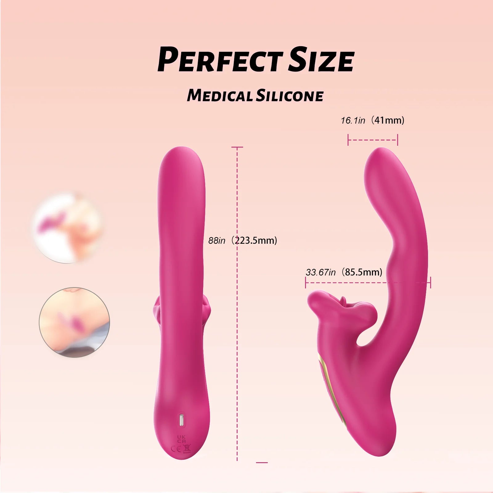 BIUBIU Powerful Vibrator 10 Vibration Modes with Super Suction Lick the Clitoral G Spot Anal Stimulator Wand Sex Toys for Women