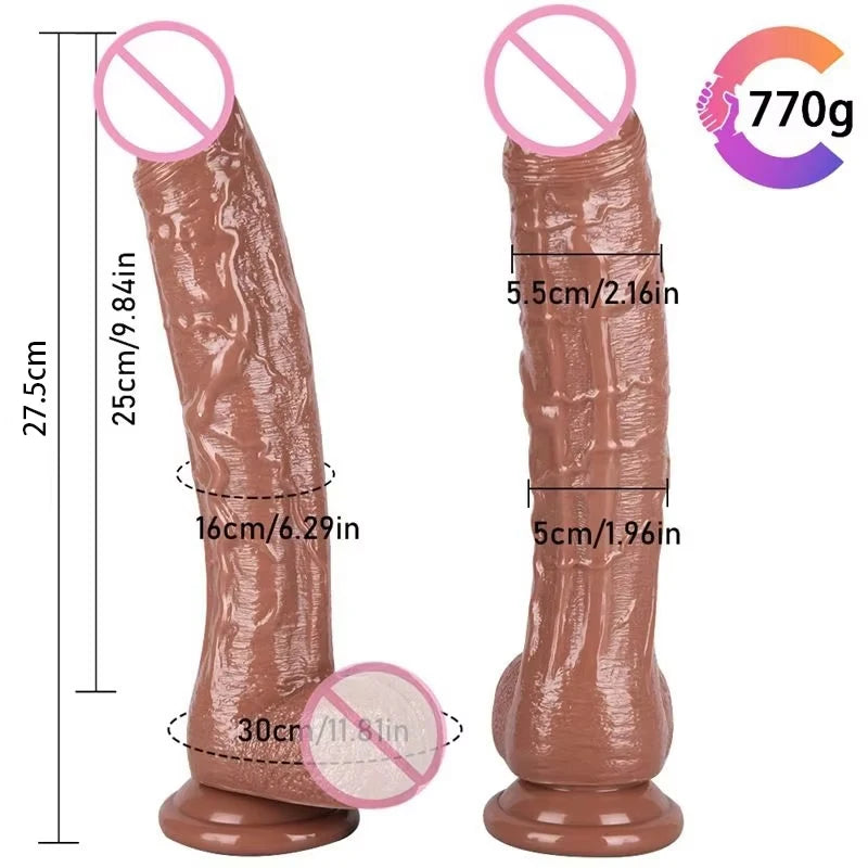 Realistic G-Spot Dildo with Suction Cup Long Penis Anal Dildos Adults Sex Toys for Women Man Gay Strapon Dick Vagina Stimulator