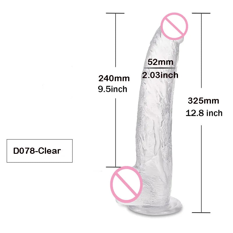 Realistic G-Spot Dildo with Suction Cup Long Penis Anal Dildos Adults Sex Toys for Women Man Gay Strapon Dick Vagina Stimulator
