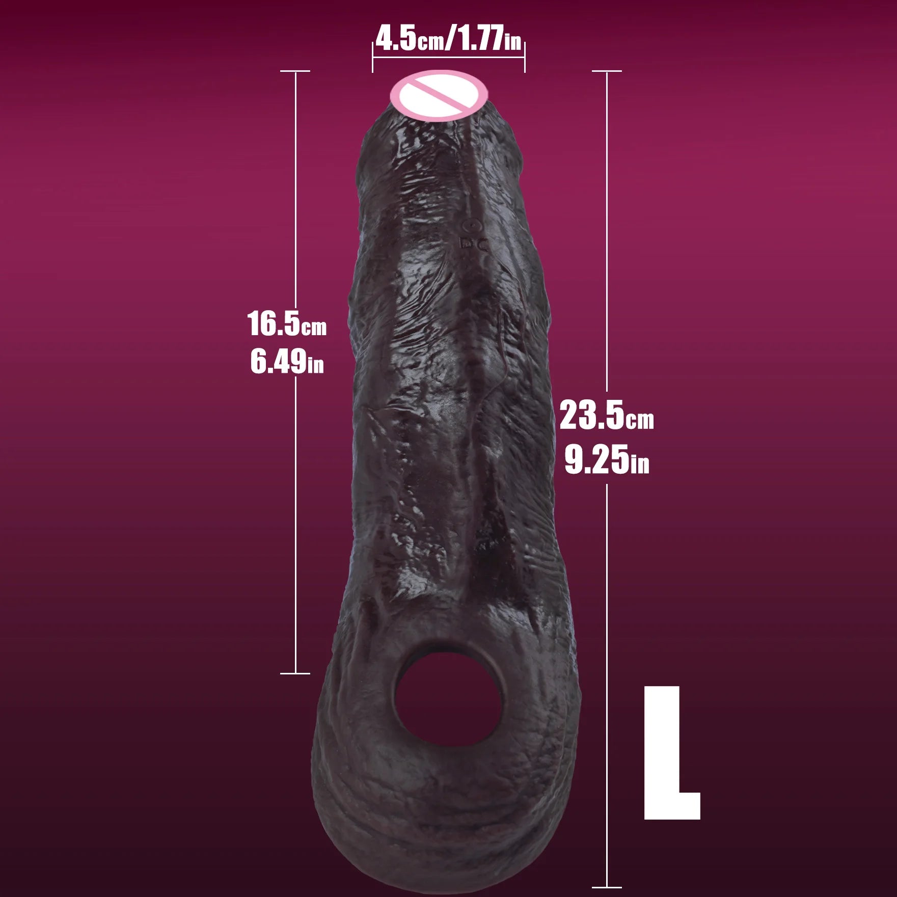 Soft realistic reusable enlarger penis sleeve big growth real silicone Dick delayed ejection extend cock condom Sex Toys For man