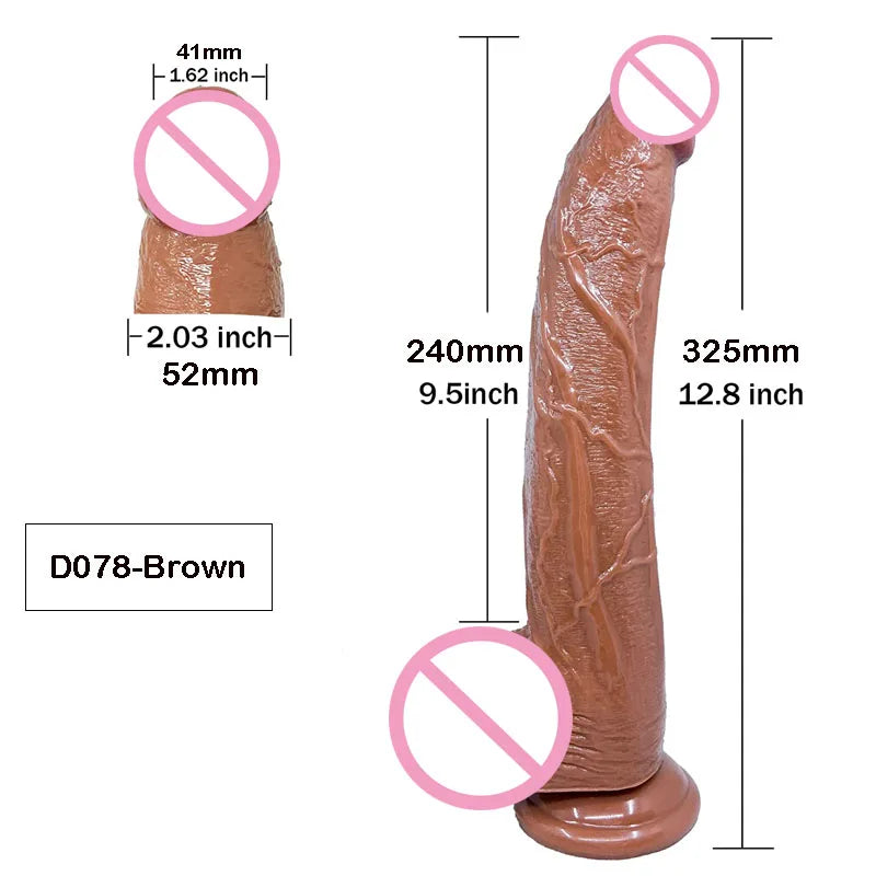 Realistic G-Spot Dildo with Suction Cup Long Penis Anal Dildos Adults Sex Toys for Women Man Gay Strapon Dick Vagina Stimulator