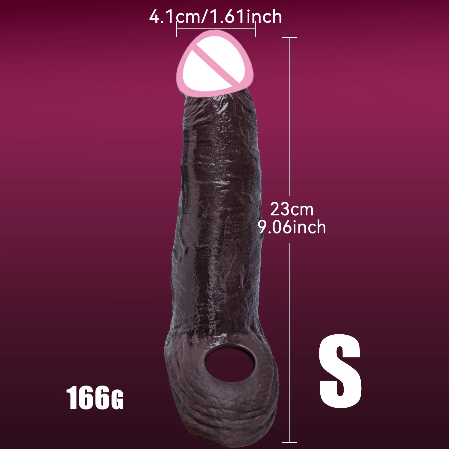 Soft realistic reusable enlarger penis sleeve big growth real silicone Dick delayed ejection extend cock condom Sex Toys For man