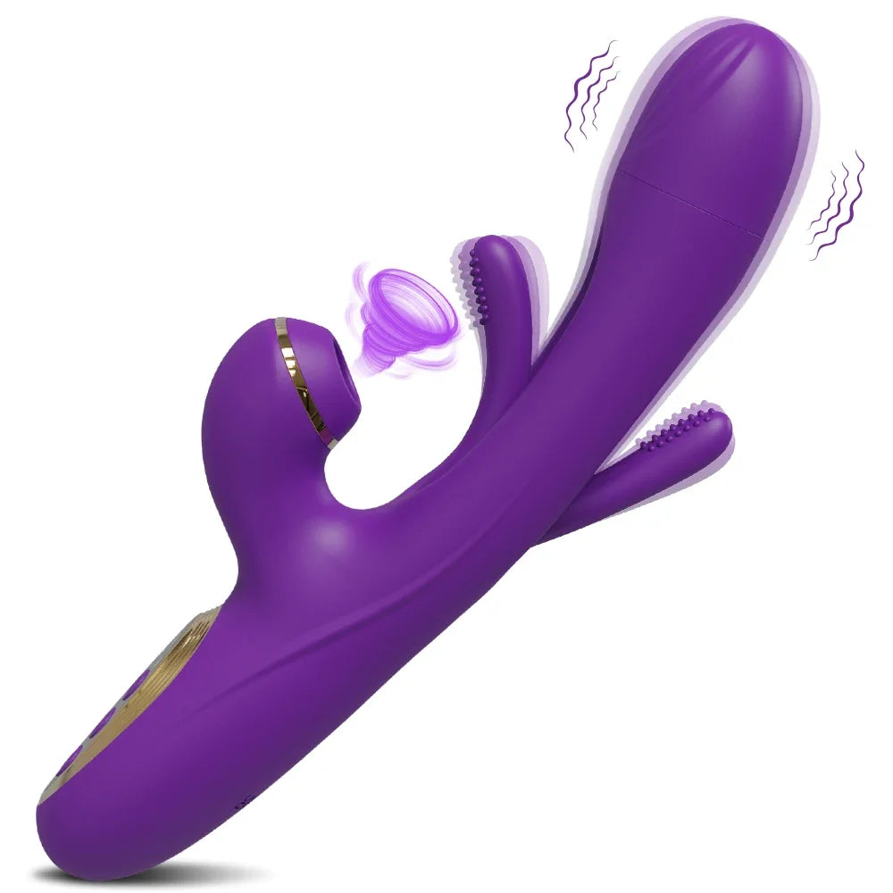 Tapping Flapping Vagina Vibrator for Women Clit Sucker Rabbit Sucking G-Spot Vibrator Female Masturbator Sex Toy for Woman