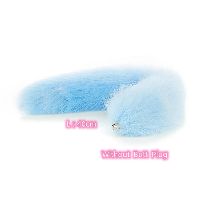 Exotic Anue Plug Toys with Separable Fox Tail Metal Butt Plug for Couple Women Anal Games Rabbit Cosplay Special Accessories