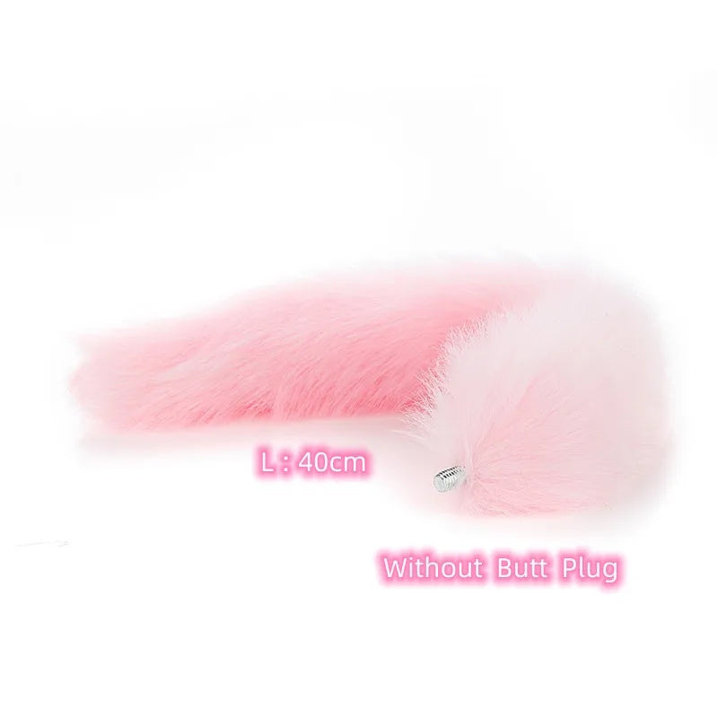 Exotic Anue Plug Toys with Separable Fox Tail Metal Butt Plug for Couple Women Anal Games Rabbit Cosplay Special Accessories