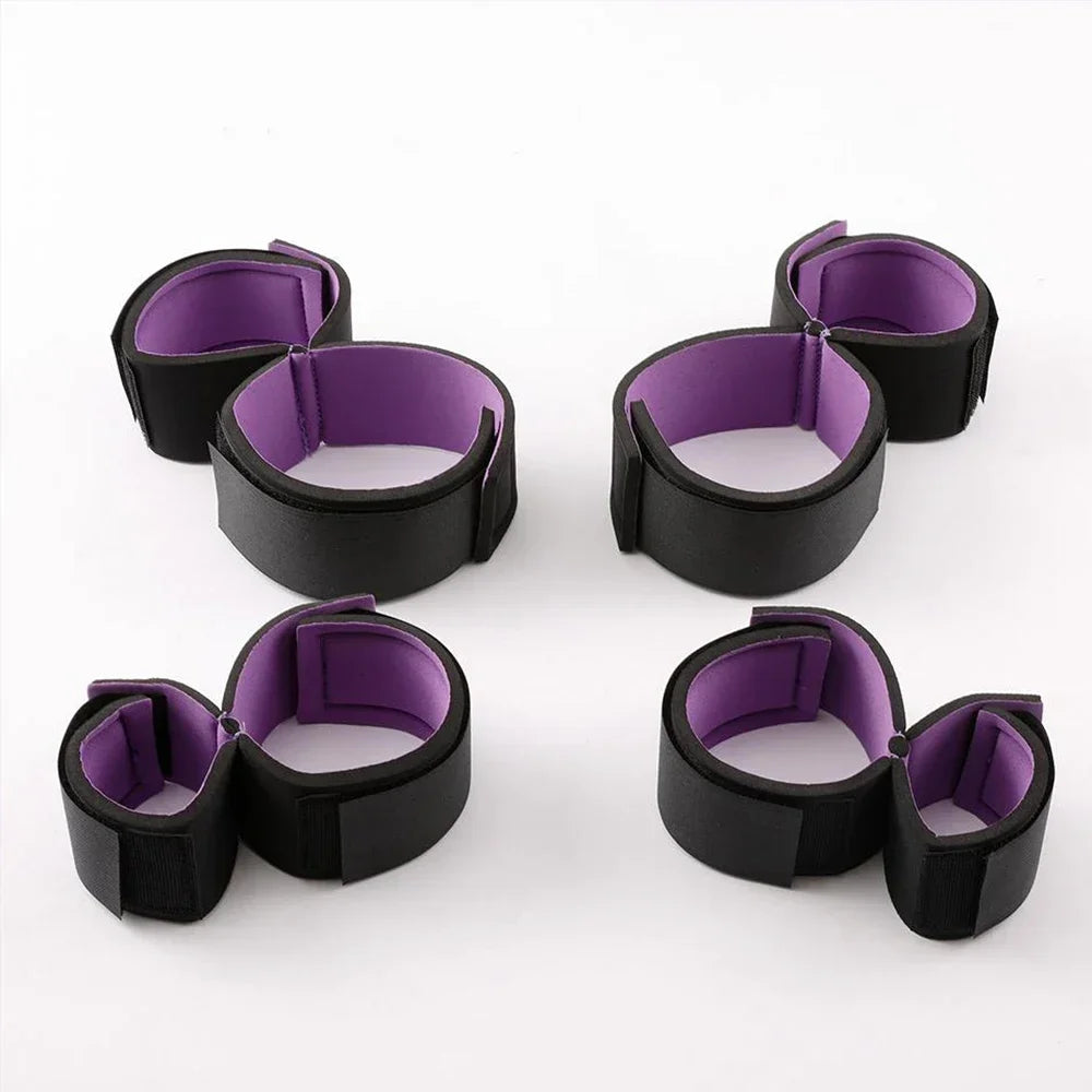BDSM Bondage Set Adult Games Ankle Cuffs Sex Toys for Women Couples Slave in Bed SM Soft Strap Handcuffs Sex Shop