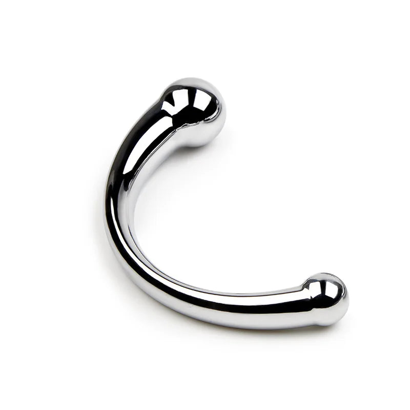 Double Ended Stainless Steel G Spot Wand Massage Stick Pure Metal Penis P-Spot Stimulator Anal Plug S&M anal dilator